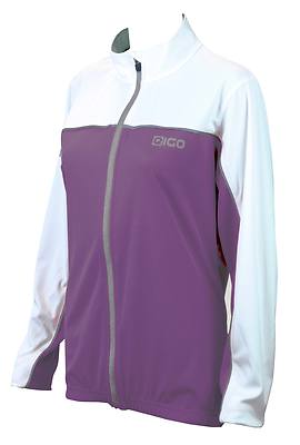 NEU EIGO HOLLY MTB ALL ROAD XC FAHRRAD RADFAHREN LANGARM DAMEN TRIKOT AUBERGINE