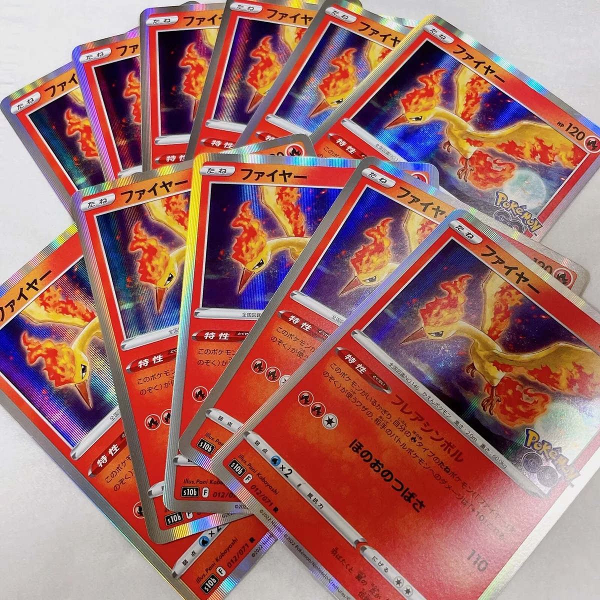 Pokemon Card Moltres R 012/071 s10b Pokemon GO HOLO MINT