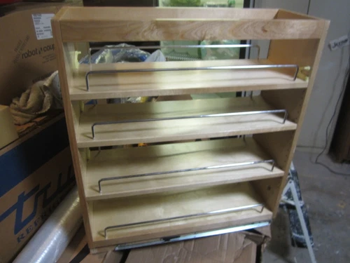 8-1/2" Base Cabinet Soft-Close Pullout Organizer with No Wiggle Technology to - Picture 1 of 6
