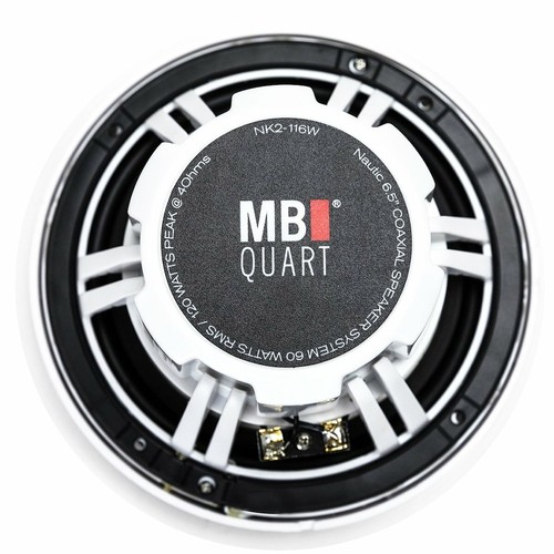 MB Quart GMR-LCD 3.5" LCD Marine Receiver & NK2-116W 6.5" 2-Way Marine Speaker - Picture 8 of 8
