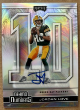 2020 Jordan Love Panini Playoff Behind the Numbers #13/25 RC Auto