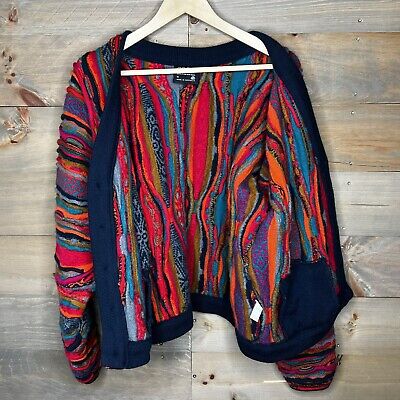 Vintage Coogi Australia Cardigan Sweater Pure Wool 3D Knit Vintage Coogi Australia Cardigan Sweater Pure Wool 3D Knit