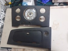 Classic Mini 5 clock center dash black leather 