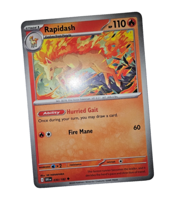ポケモンカードゲーム rapi Pokémon Rapidash Destined Rivals 030/182 | eBay