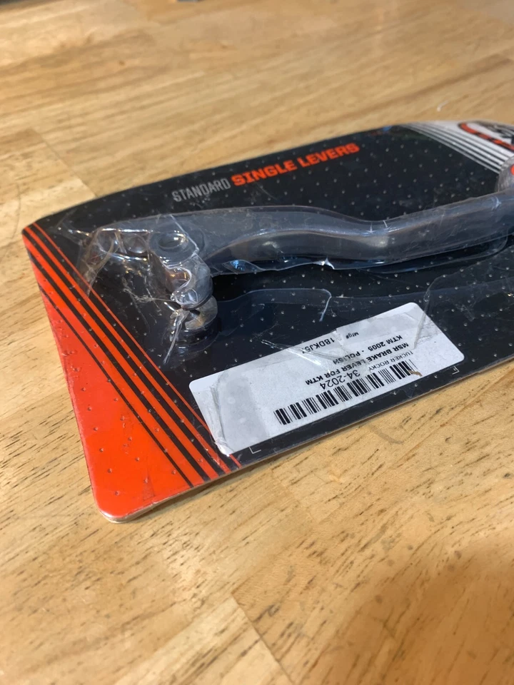 MSR 34-2024 Palanca de freno 2000-2004 KTM 125 200 250 300 380 400 450 520 525 NARANJA Foto 3 de 4