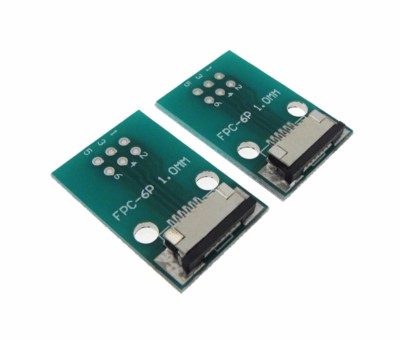 6P 6 Pins FPC to DIP Breakout Board 1.0mm pitch - Pack of 2
