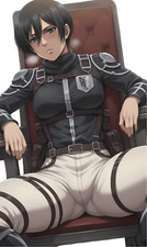 Mikasa Attack on Titan Waifu Weatherproof Anime Sticker 6" Car Decal