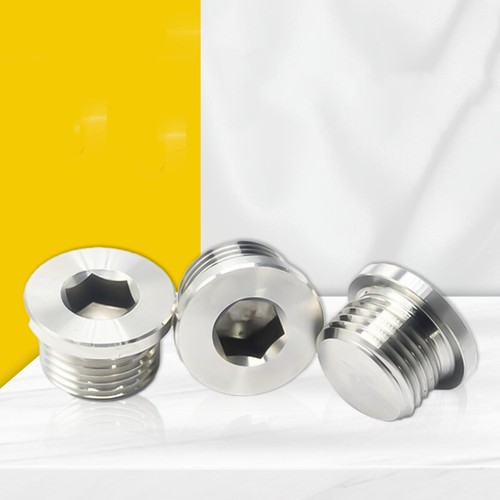 Oil Drain Sump Plug Screws M8-M48 304 Stainless Steel Flanged Socket Head Screws - Picture 2 of 12