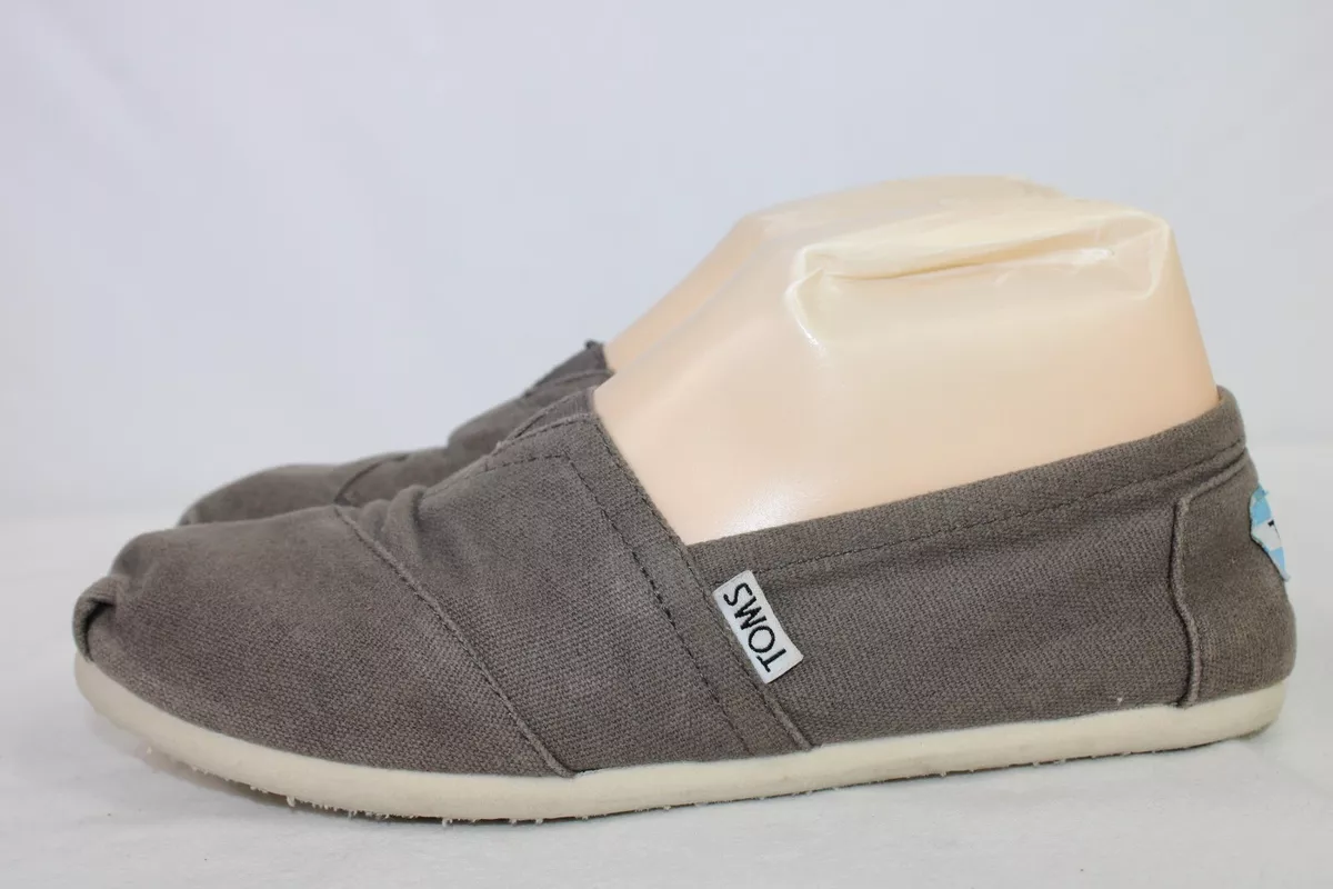 Toms Gray Womens 7.5 Slip On Shoes