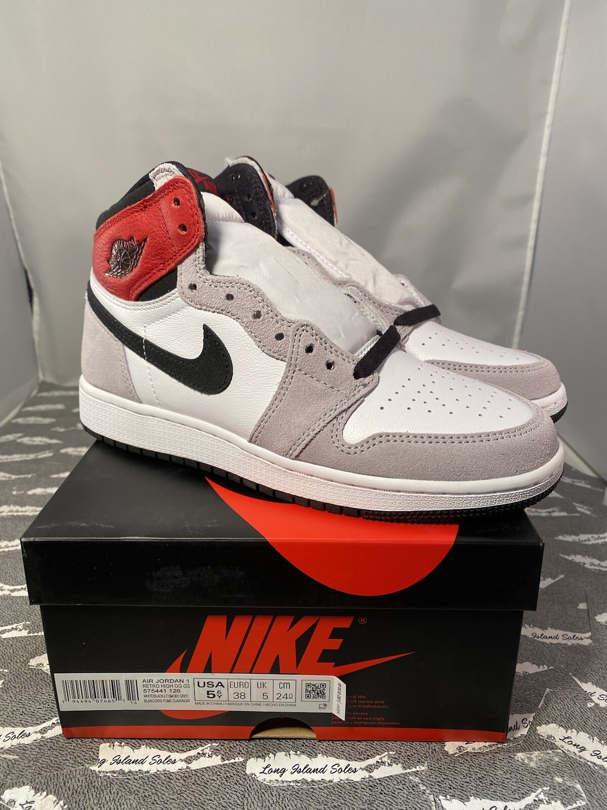 smoke grey jordan 1 high gs