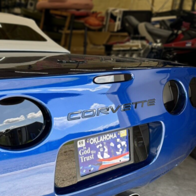 #ad GLOSS BLACK 1 16 RAISED LETTERS FOR C5 CORVETTE 97 2004 REAR ONLY US MADE $17.09