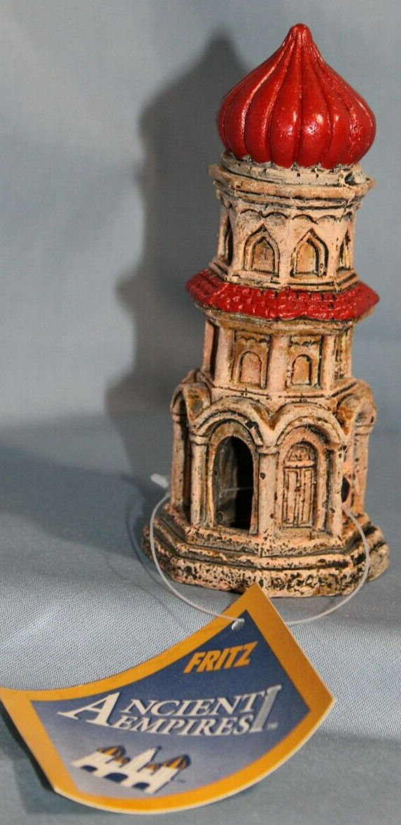 Fritz Pet Products - Aquarium Decoration - Russian Empire Tower - 5-1/2  Tall