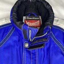 Marker 2002 Salt Lake City Olympics Hooded Ski Winter Coat Blue Men's Medium