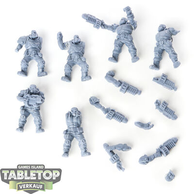 Miniaturen - 6 x National Guard Guerrillas Station Forge - unbemalt