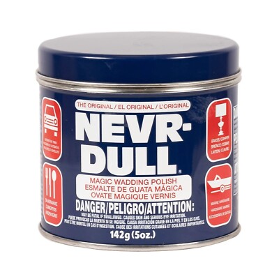 NEVRDULL Polierwatte Chrompolitur Metallpolierwatte 142g, Dose in silber