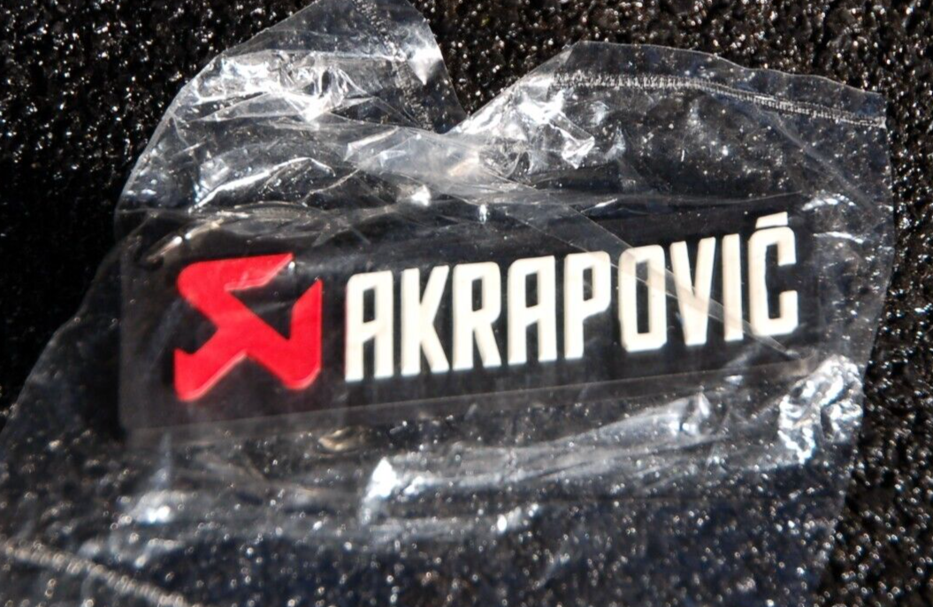AKRAPOVIC MOTORCYCLE EXHAUST KEYCHAIN, 3 3/4" OVERALL LENGTH, NEW IN WRAPPER eBay