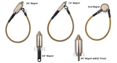 MagnePull 5 Pcs Magnet Kit XP1000-3, 3-1, 4, 6, 8 3/4'' 1/2'' Stud Drop Magnets
