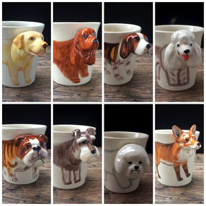 3d dog mug