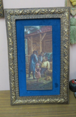 Vintage Artini Engraving Hand etched Painting 6