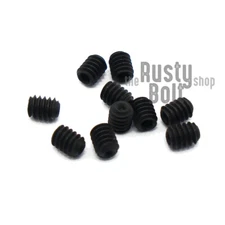 M2 x 2.5mm, Socket Set Screws Cup Point, 45H Steel, Black Oxide