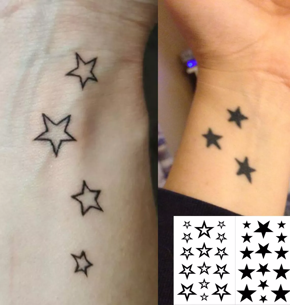 3D Star Waterproof Temporary Tattoos Sticker Body Mans Half Sleeve Arm Star  Temporary Totem Tattoo Stickers Body Art Tatoo From 0,27 € | DHgate