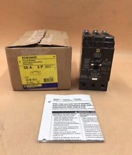 HOUSTON STOCK NEW SQUARE D EDB34050 TYPE EDB 50 AMP 480V FREE 2 DAY AIR BUY NOW
