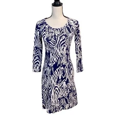 Lilly Pulitzer Navy Knit Sheath Dress Size XS