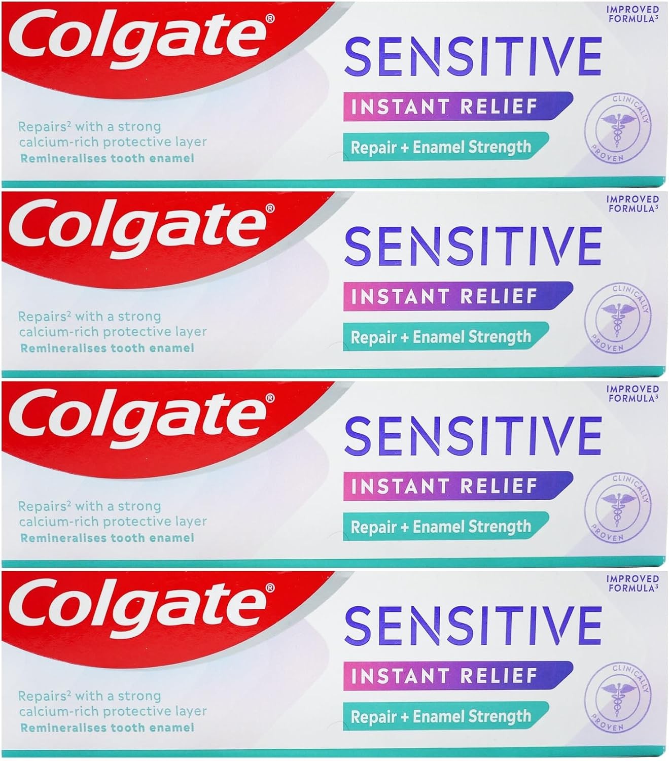 Colgate Sensitive Pro Relief Enamel Repair Toothpaste 75ml Pack of 4
