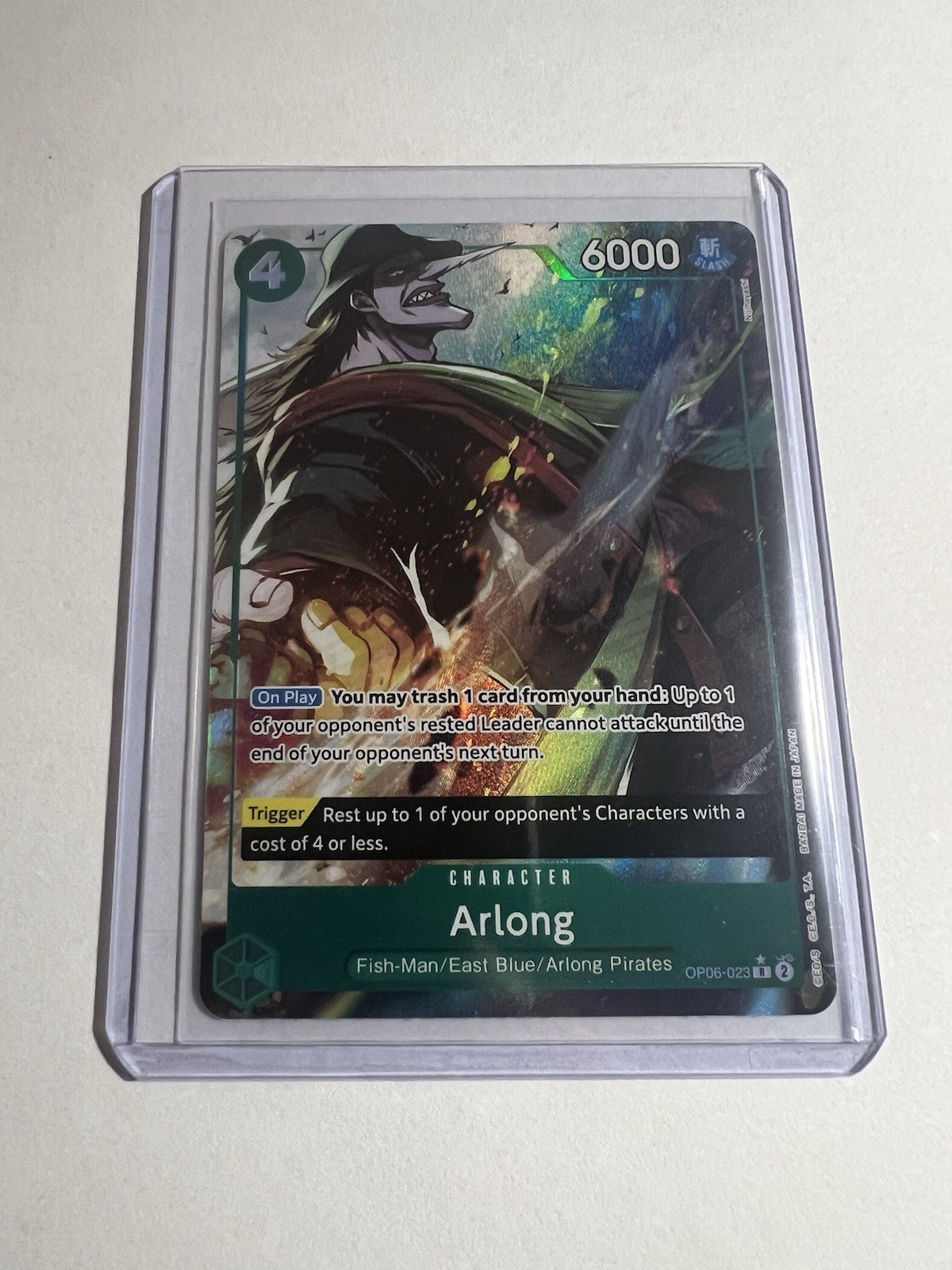 Arlong Full Art OP06-023 Premium Booster Foil Rare The Best Edition