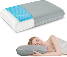 Gel Cooling Pillows for Hot Sleepers, Cooling Memory Foam Pillow with Reversible
