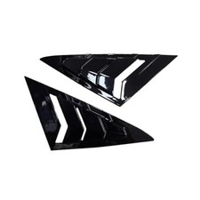 Front Side Window Louvers Compatible with Volks-wagen Golf 7 MK7 Glossy Black