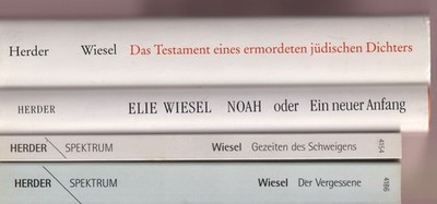 Wiesel Elie 4x Gezeiten Vergessene Testament Noah / Juden Holocaust Weltkrieg Ju