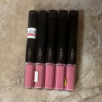 5 pack L Oreal Infallible Pro Last 2 Step Lipstick ~113 Flamboyant Flamingo
