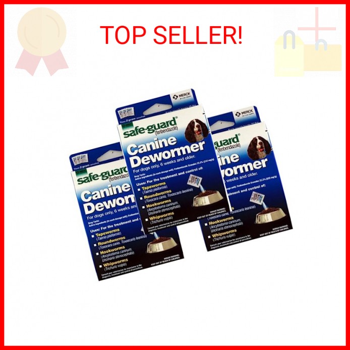Safe-Guard Canine Dewormer For Dogs Only, 6 Weeks and Older, 9 Pouches Total(3 P
