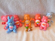 Lot of 8 Vintage Care Bears Cousins PVC Poseable Figurines-EUC-Some HTF-Clean 