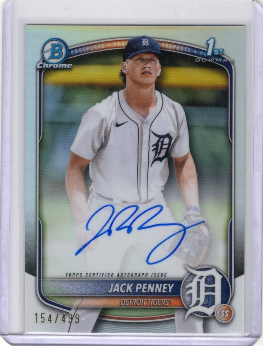 2025 Bowman - Chrome Prospect Autographs Jack Penney #CPA-JPY Refractor /499 S08