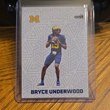 Onit Bryce Underwood #F-18 Michigan Wolverines 2025 NCAA Football Trading Card