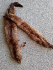 Vintage Mink Pelt Scarf Two Pelts 30's 50's