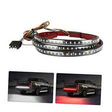 Truck Tailgate Light Bar, LED Single Row Tailgate Light Strip with Red Running