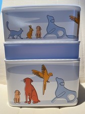 Tupperware Quattroset Baseline Tiermotiv Vorratsbehälter   4/2,9 /1,1l