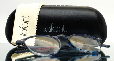 JEAN LAFONT Camus 3110 Navy Womens Round Full Rim Eyeglasses 50-18-145 B:41