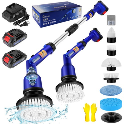 #ad 2 Batteries Electric Cleaning Brush for Bathroom 1200RPM Power Cordless Spin... $84.74