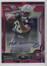 2015 Topps Chrome Rookies BCA Pink Refractor 30/75 Marcus Murphy #143 Auto 3c4