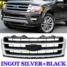 For Ford Expedition 2015 16 17 Ingot Silver Front Bumper Upper Grill Abs Grille For Ford Expedition 2015 16 17 Ingot Silver Front Bumper Upper Grill Abs Grille