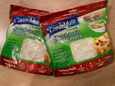 Covermate 22 Stretch Reusable Bowl Cover Seal Fresh Lid Assorted Sizes 2'' to 19''