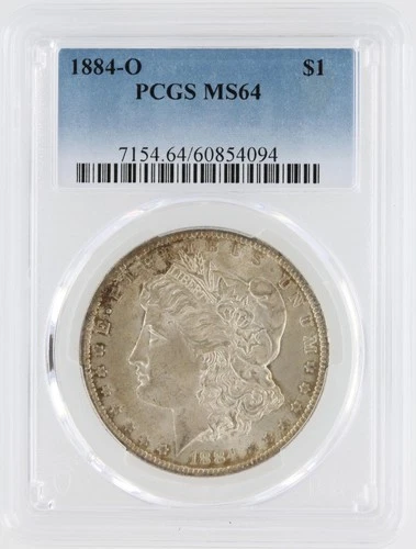 1884-O Morgan Silver Dollar PCGS MS64 S$1 New Orleans Minted No Reserve