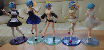 Re:Zero Rem Figure Bundle Collection 2 Complete Multi Figure Set All Figure