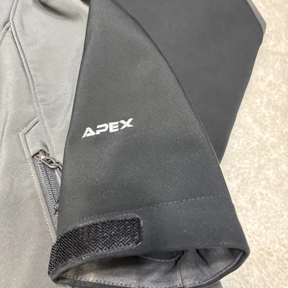 Men’s Grey/Black The North Face Apex Bionic Soft Shell Jacket Coat Size XL READ - Image 4 of 4