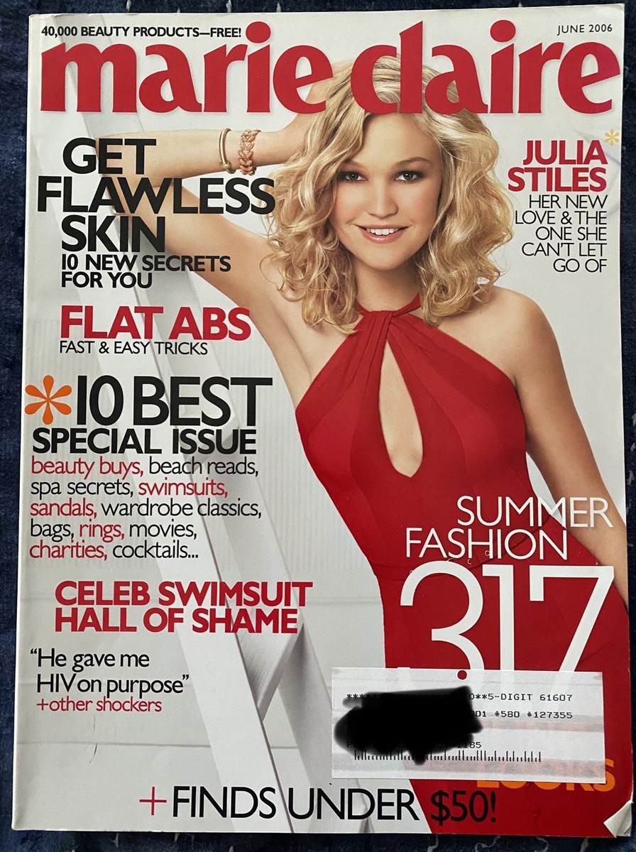 Marie Claire Magazine, June 2006, Swimsuits, Summer Fashion, Y2K