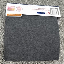 UNIQLO Mens Heattech Extra Warm Cotton Long Sleeve T-Shirt Dark Gray Size S NEW